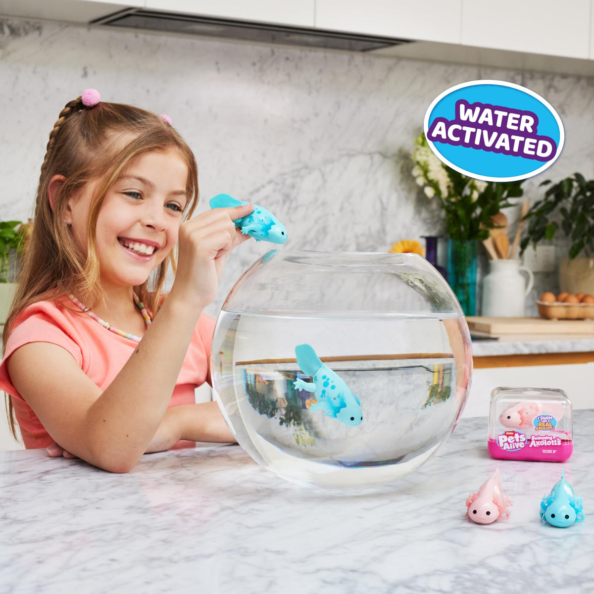 Pets Alive Swimming Robo Axolotl by ZURU, 2 Pack