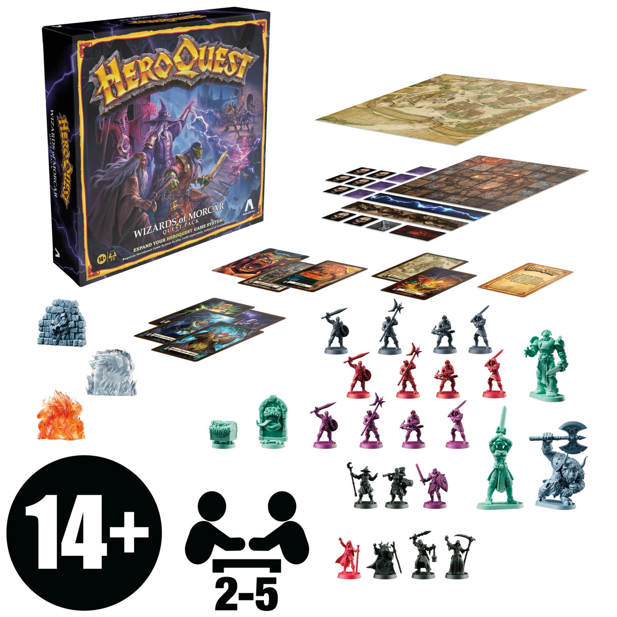 Avalon Hill HeroQuest Wizards of Morcar Quest Pack, Ages 14+