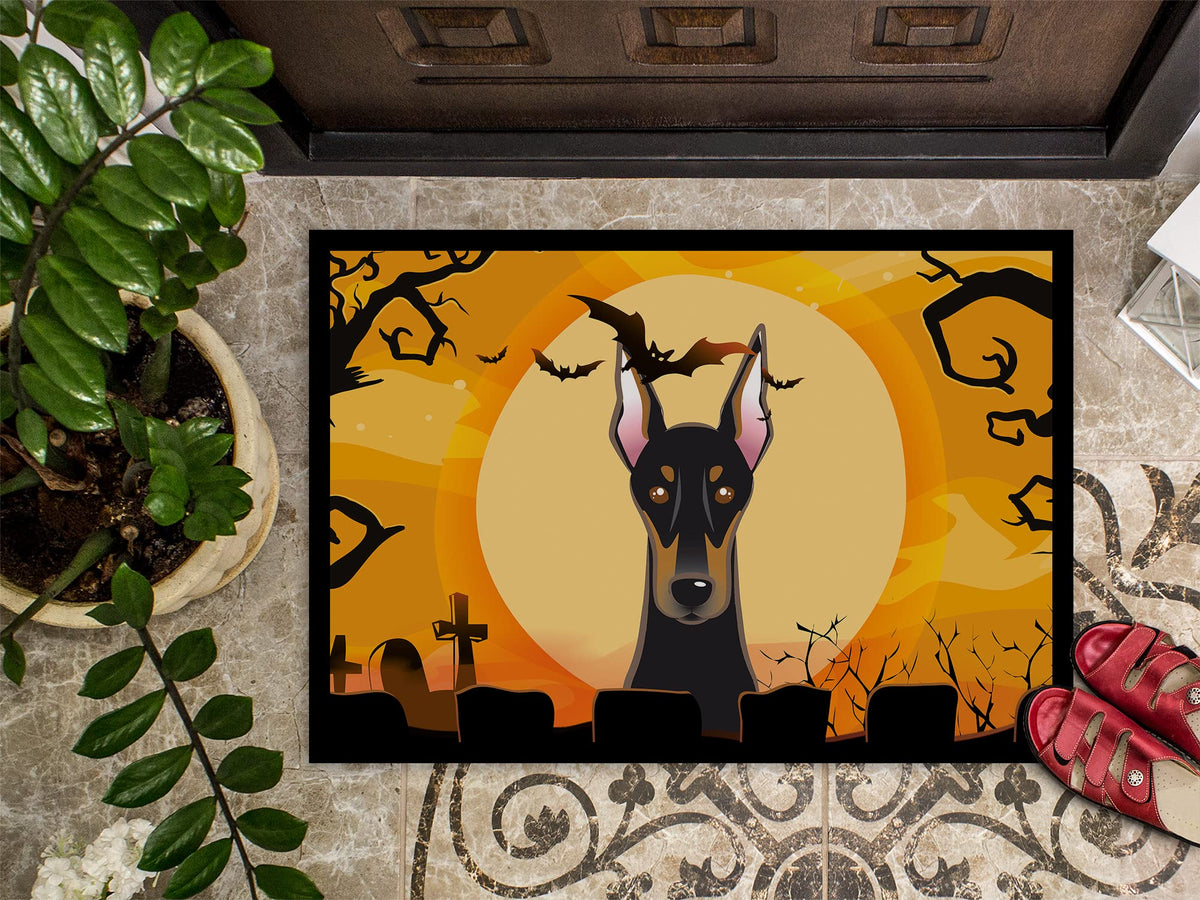 Caroline's Treasures BB1803MAT Doberman Doormat, 18x27, Non Slip