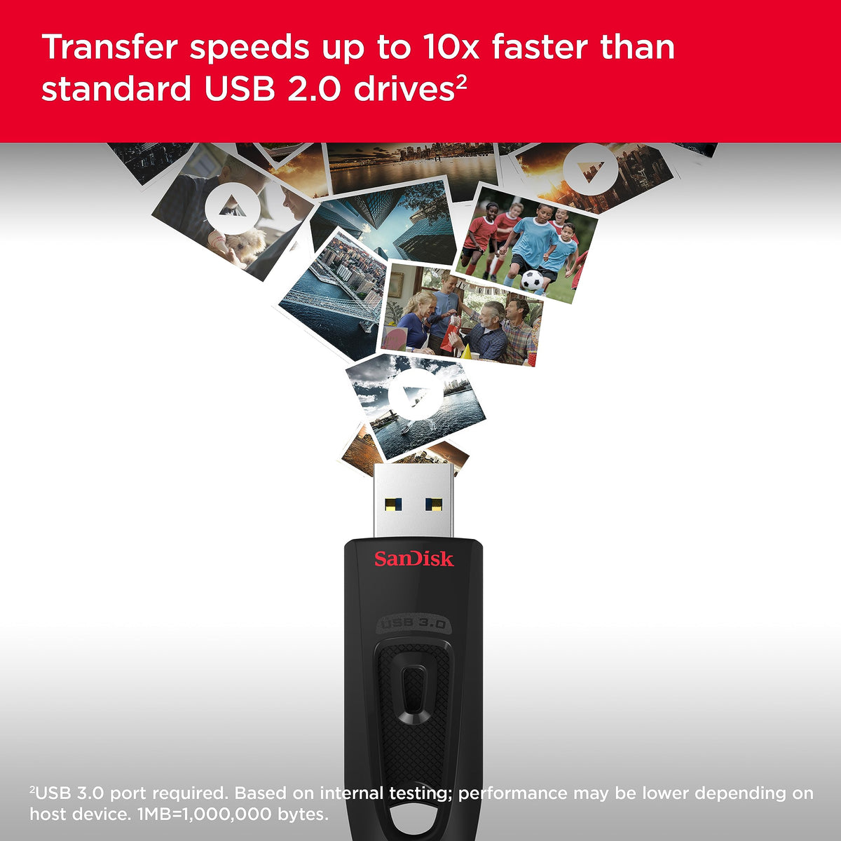 SanDisk Ultra USB 3.0 Flash Drive, 512GB, SDCZ48-512G-G46