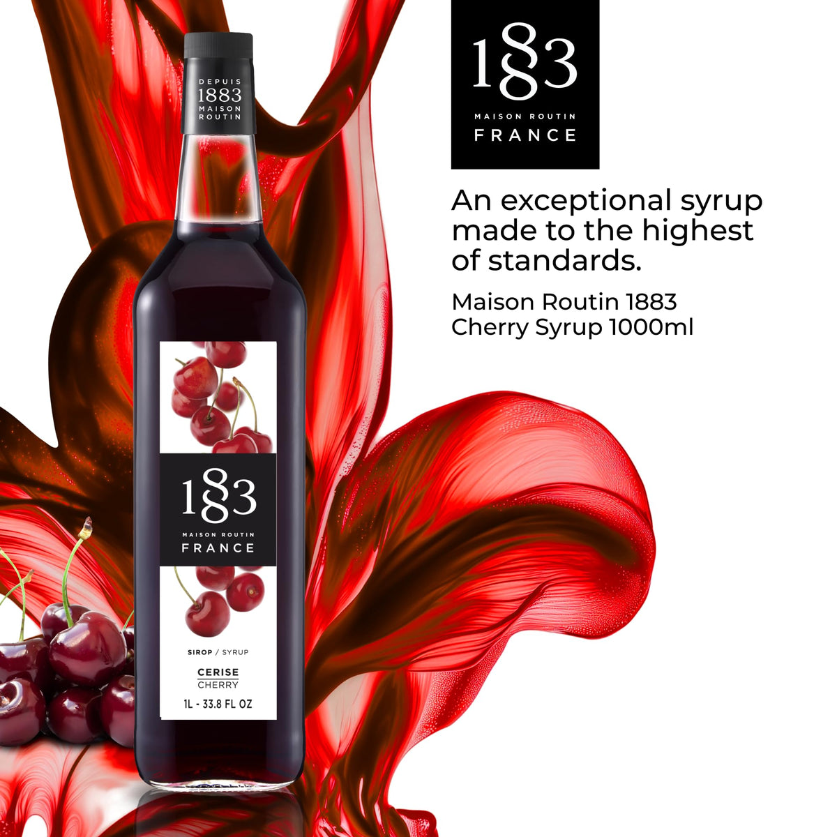 Maison Routin 1883 Cherry Syrup, 1000 mL