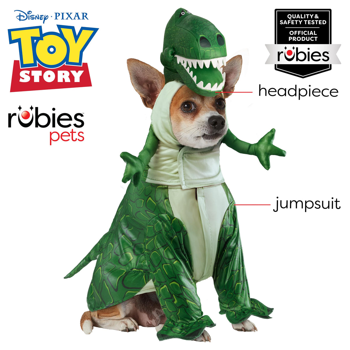 Rubies Disney Toy Story Rex Pet Costume, X-Large