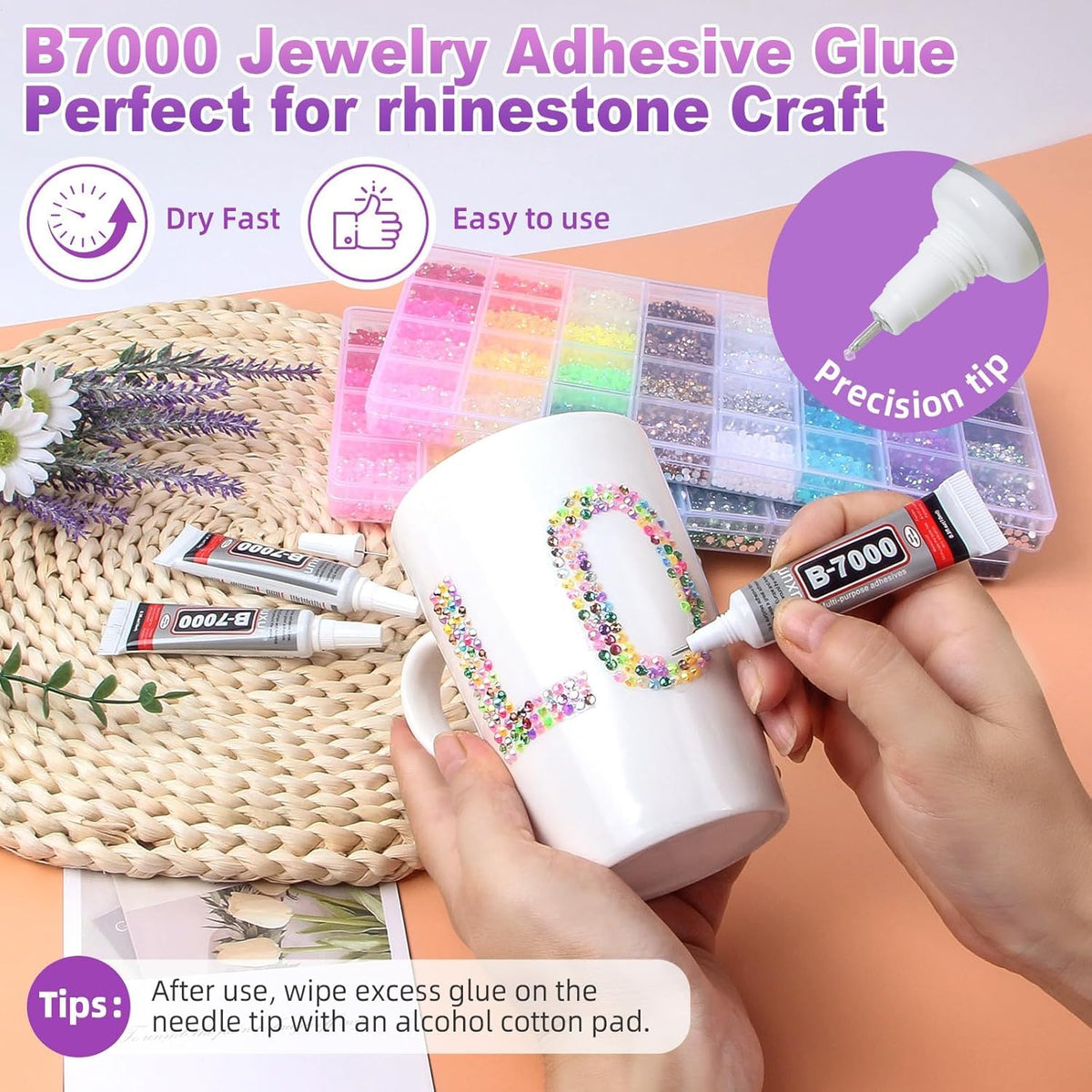 Jelly Rhinestones Bedazzling Kit, 42 Colors, 32000 Pieces, 3 mm