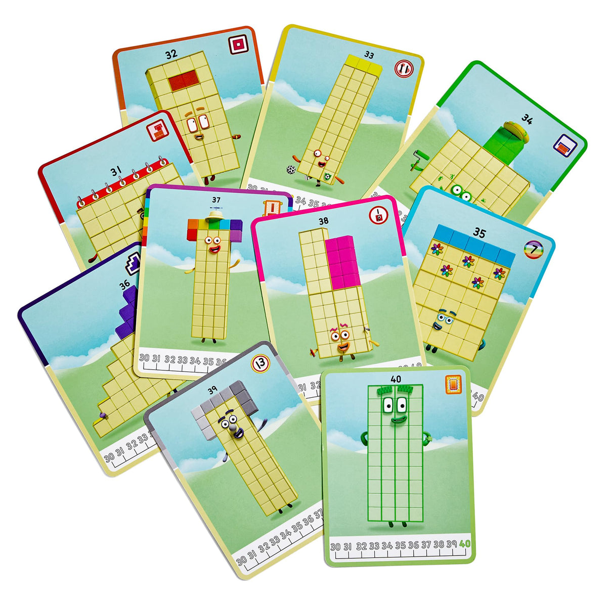 hand2mind Numberblocks 31-40 MathLink Cubes Activity Set