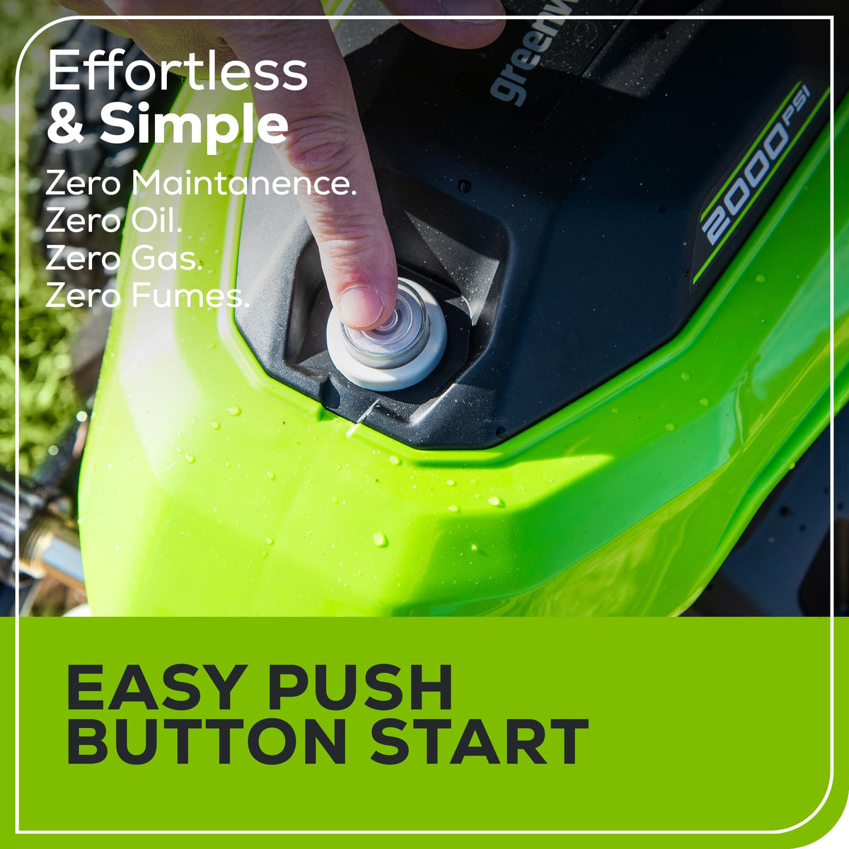Greenworks 2000 PSI 1.2 GPM Cold Water Electric Pressure Washer