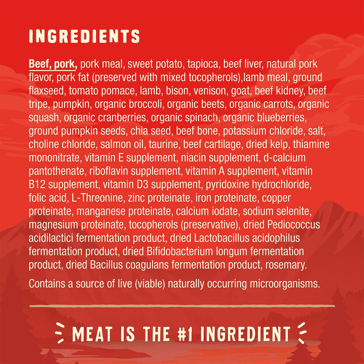Stella & Chewy's Wild Red Raw Blend Dry Dog Food, Red Meat, 1.58 kg