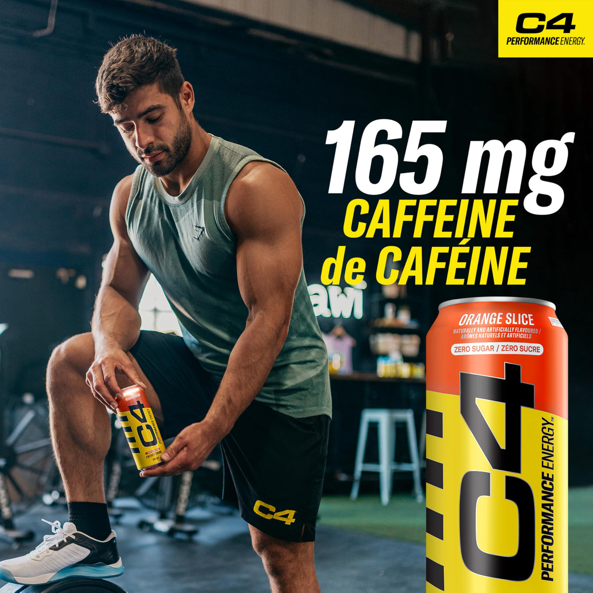 Cellucor C4 Energy Drink, Orange Slice, 473mL, 12 Count