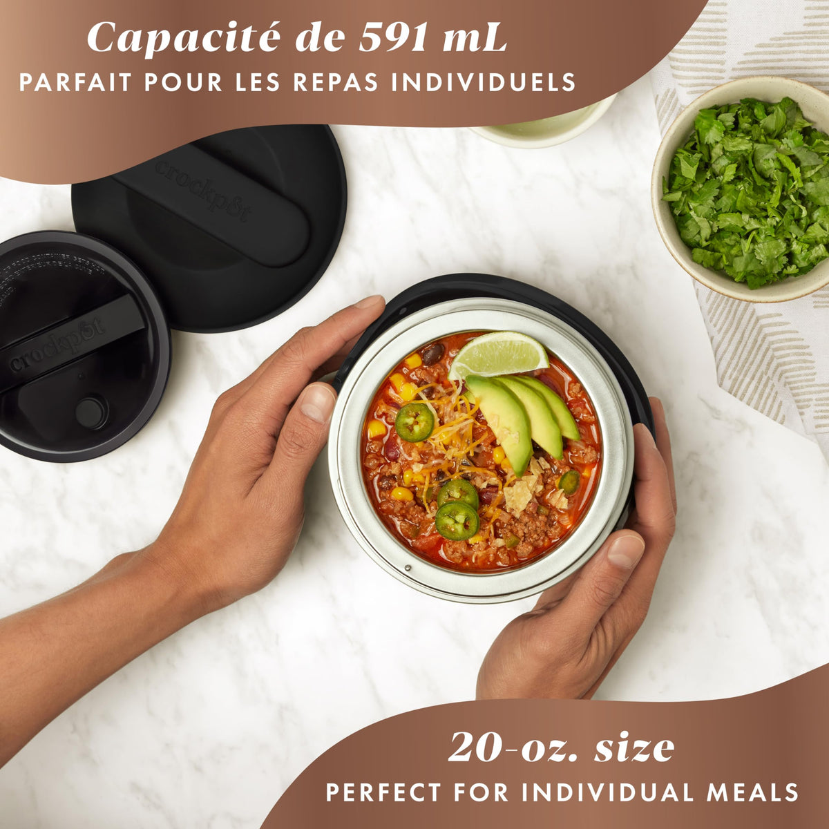 Crock-Pot Electric Lunch Box, 20-Ounce (591 mL), Black Licorice
