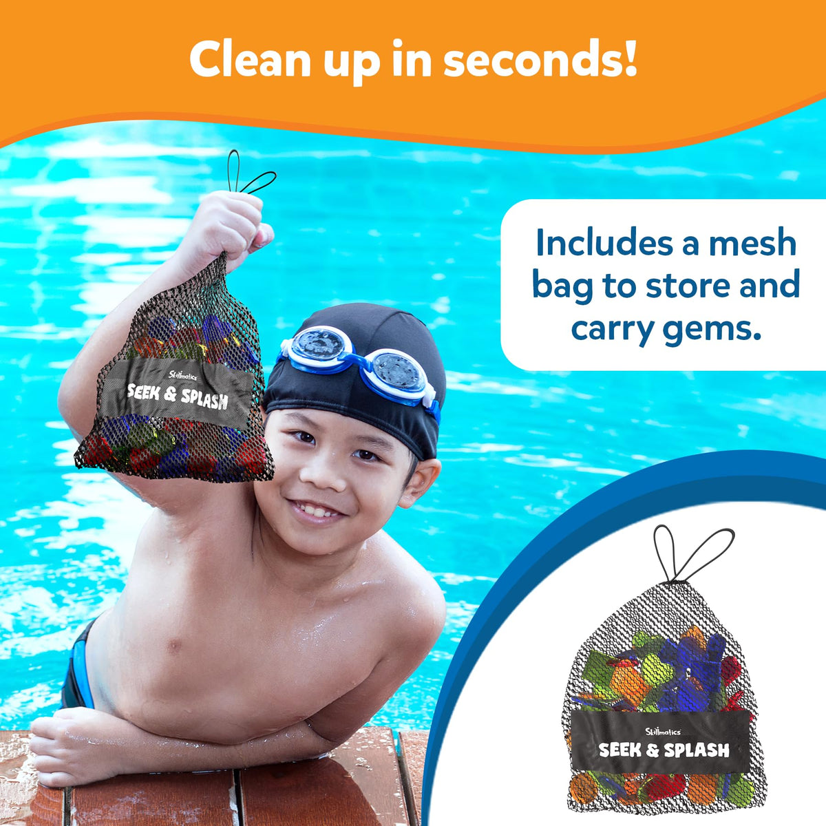 Skillmatics Seek & Splash Pool Dive Game