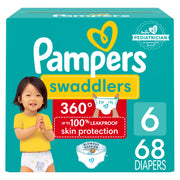 Pampers Swaddlers 360 Pull-On Diapers, Size 6, 68 Count
