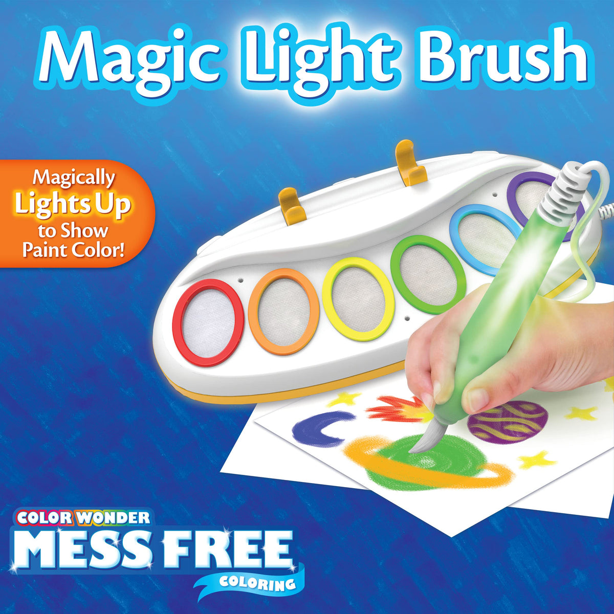 Crayola Color Wonder Magic Light Brush Painting Station, Ages 3+