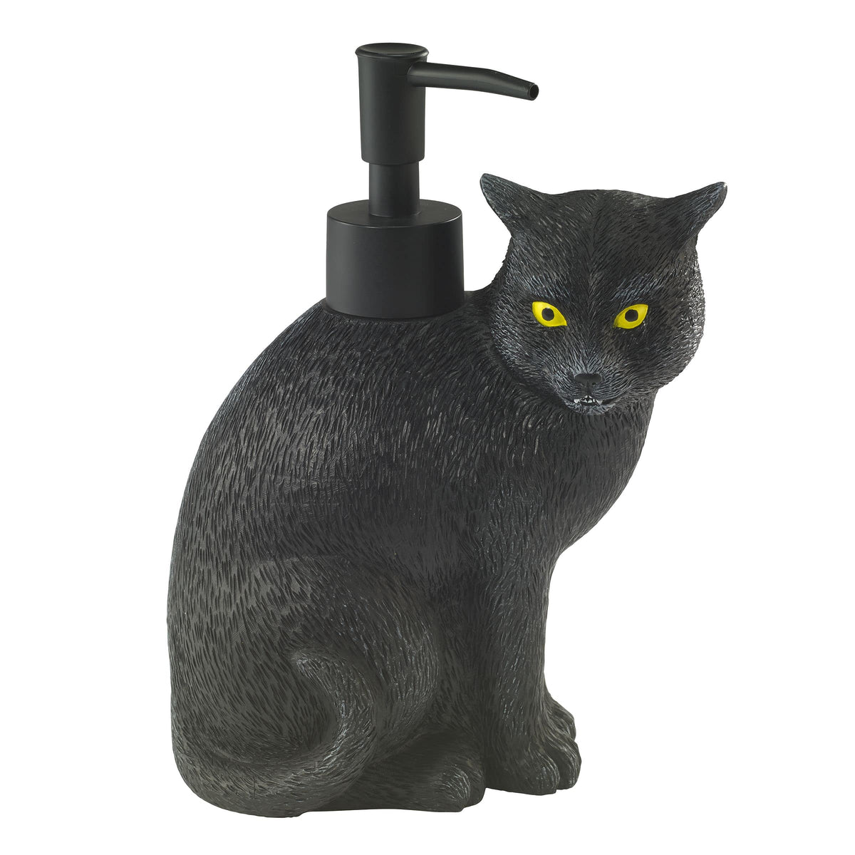 Avanti Linens Halloween Black Cat Soap Dispenser Lotion Pump