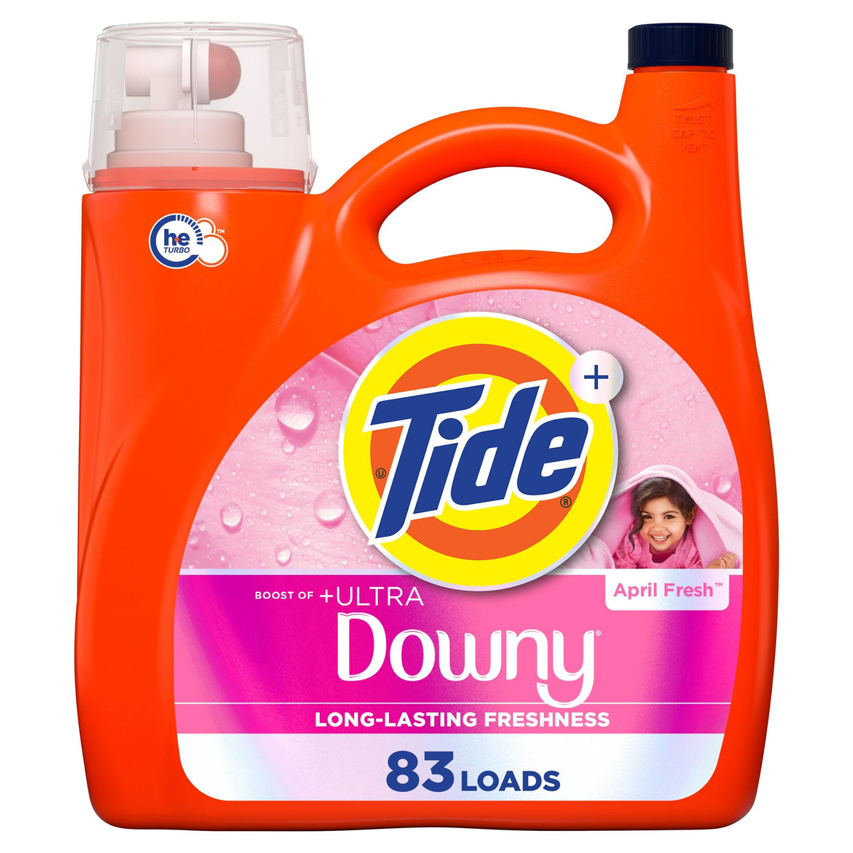 Tide Plus Boost of Ultra Downy Liquid Detergent, April Fresh, 3.4L