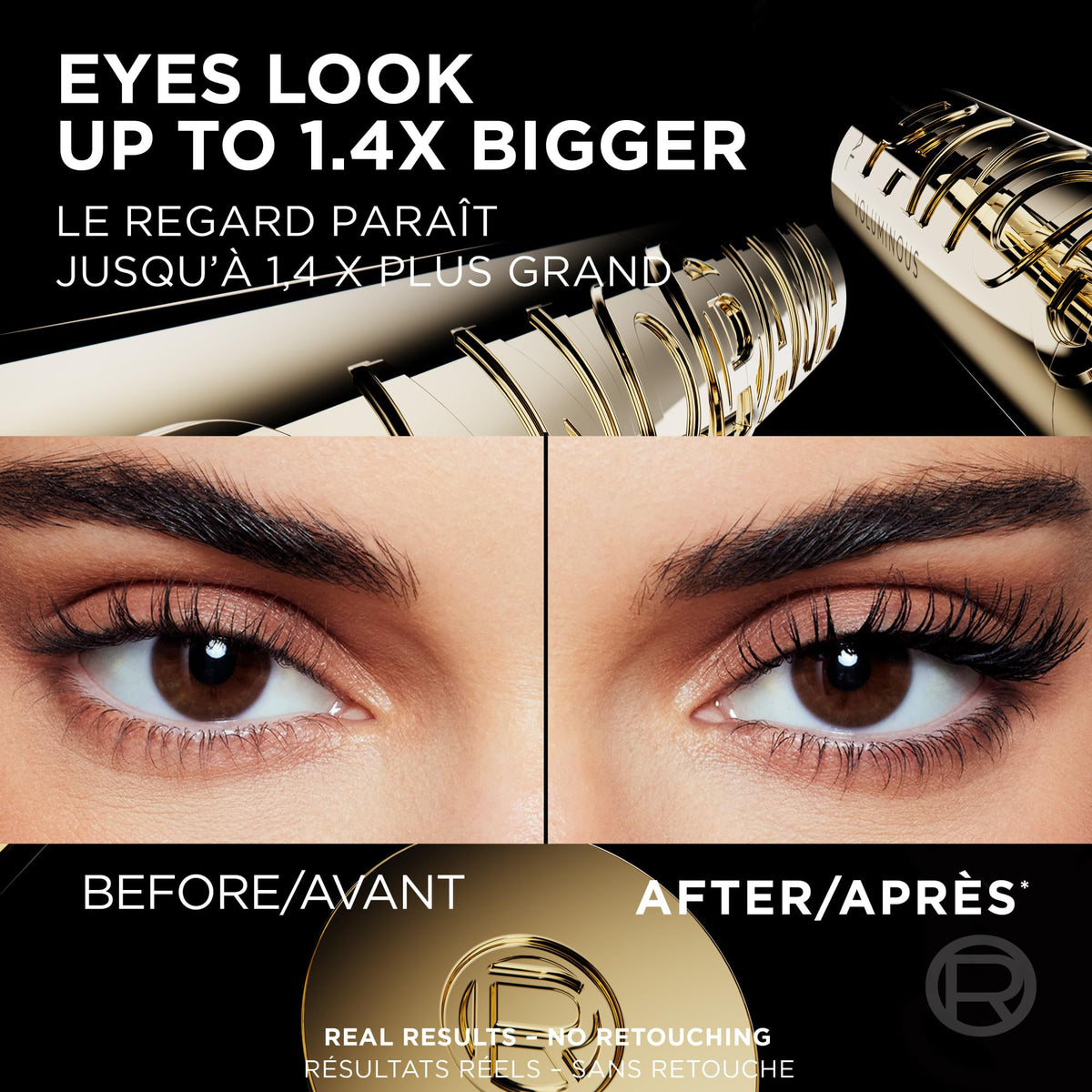 L'Oréal Paris Voluminous Panorama Mascara, Blackest Black, 0.33 fl oz