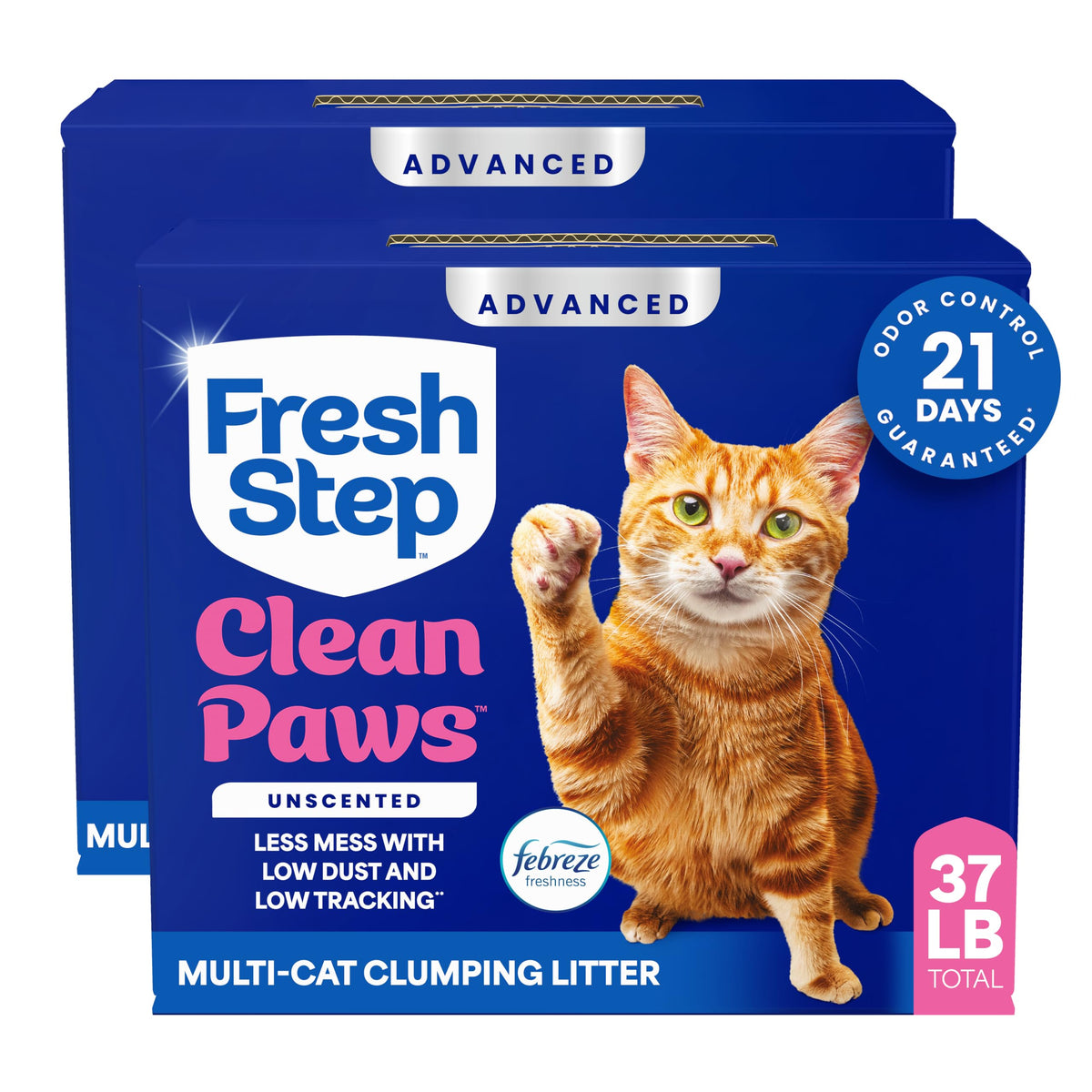 Fresh Step Advanced Clean Paws Multi Cat Litter, 18.5lb