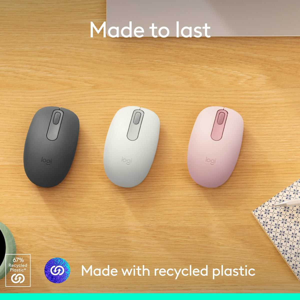 Logitech M196 Bluetooth Wireless Mouse, Graphite