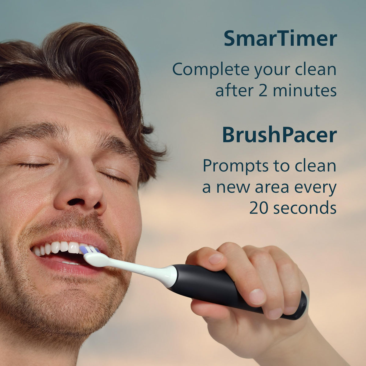 Philips Sonicare 6100 Series Electric Toothbrush, Black, HX7401/06