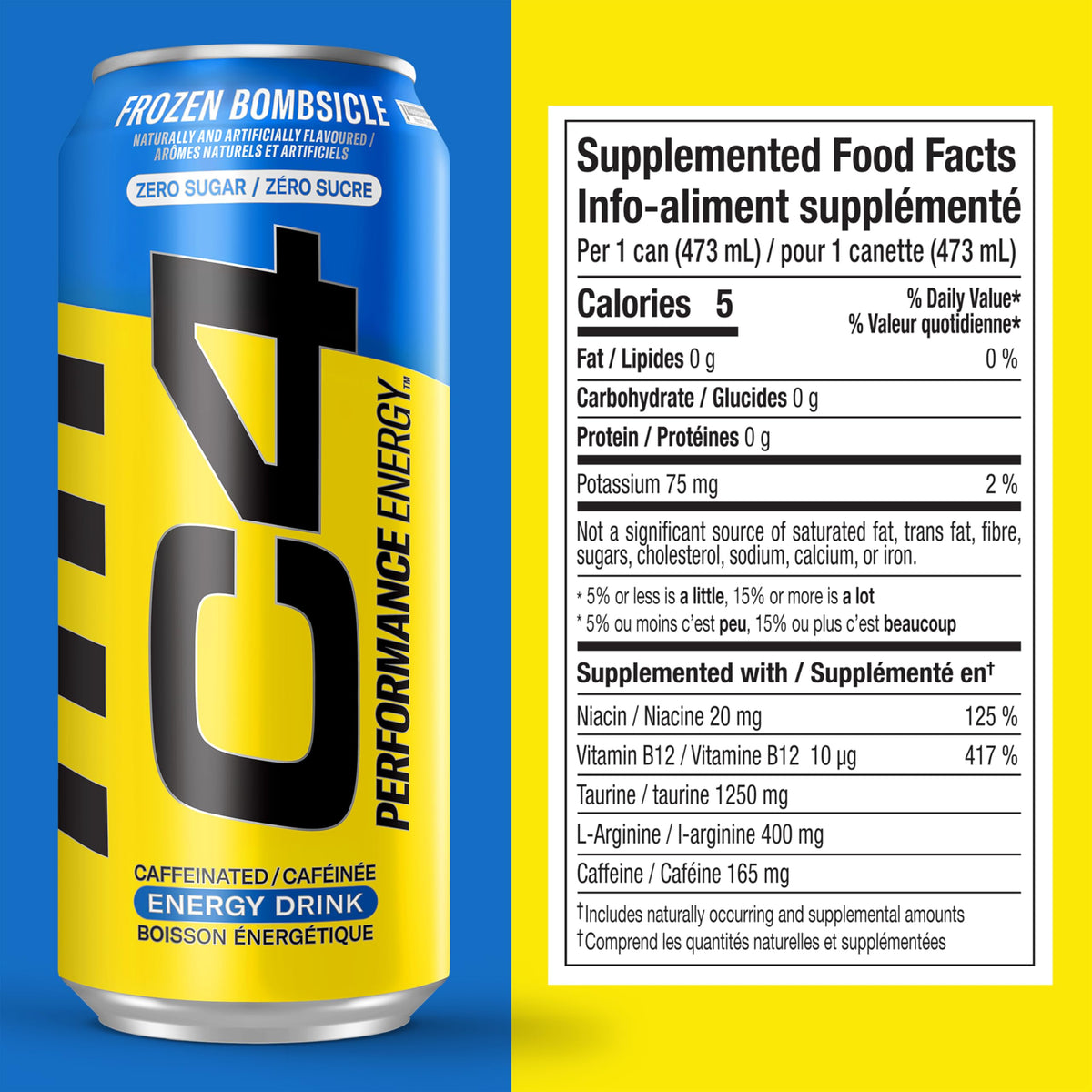 Cellucor C4 Energy Drink, Frozen Bombsicle, 473mL, 12 Count