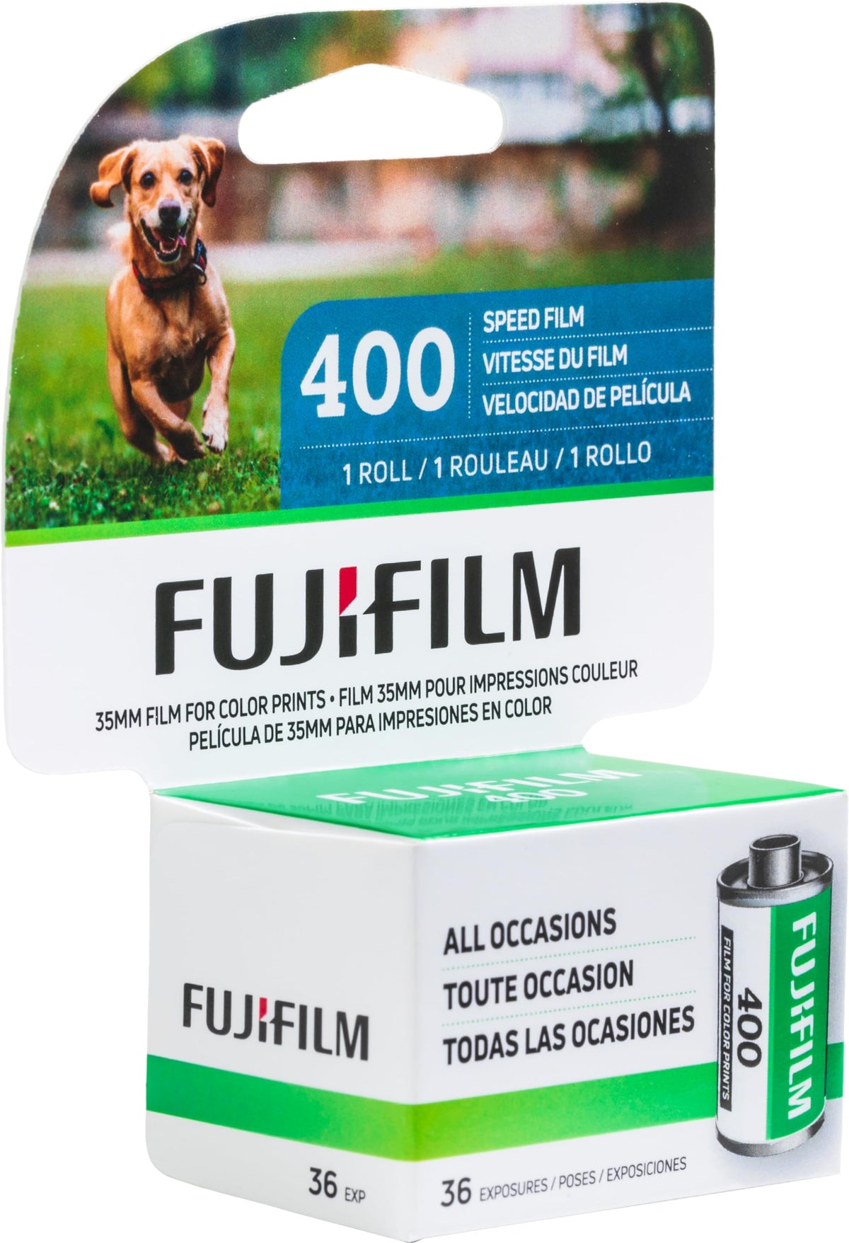 FUJIFILM ISO 400 Color Negative Film, 35mm, 36 Exposure, 1 Roll