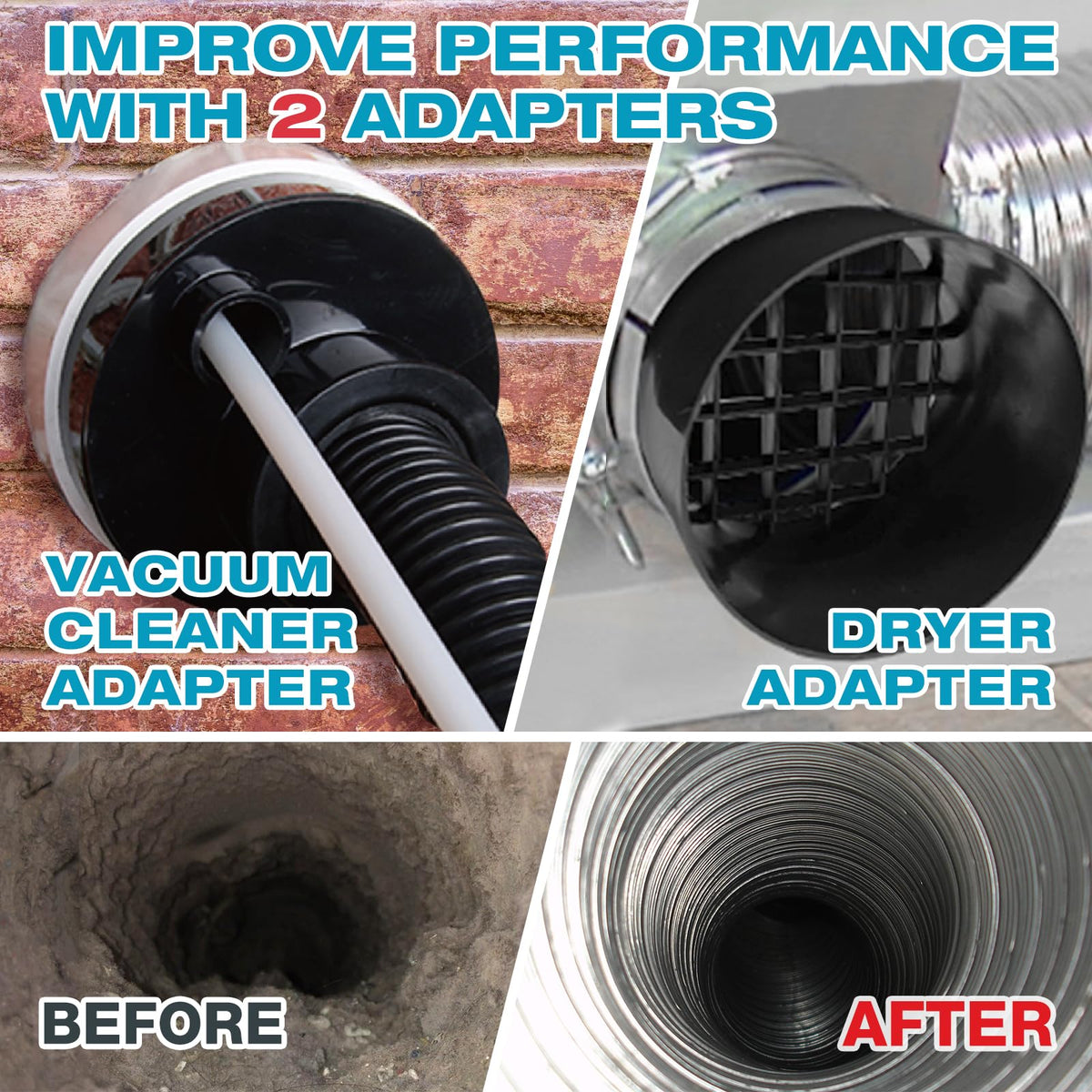 Sealegend Dryer Vent Cleaning Kit, 58 Pieces