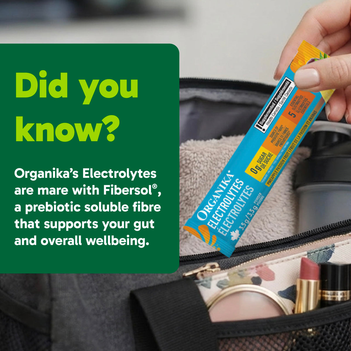 Organika Electrolytes Powder, Pineapple Passionfruit, 20 Sachets