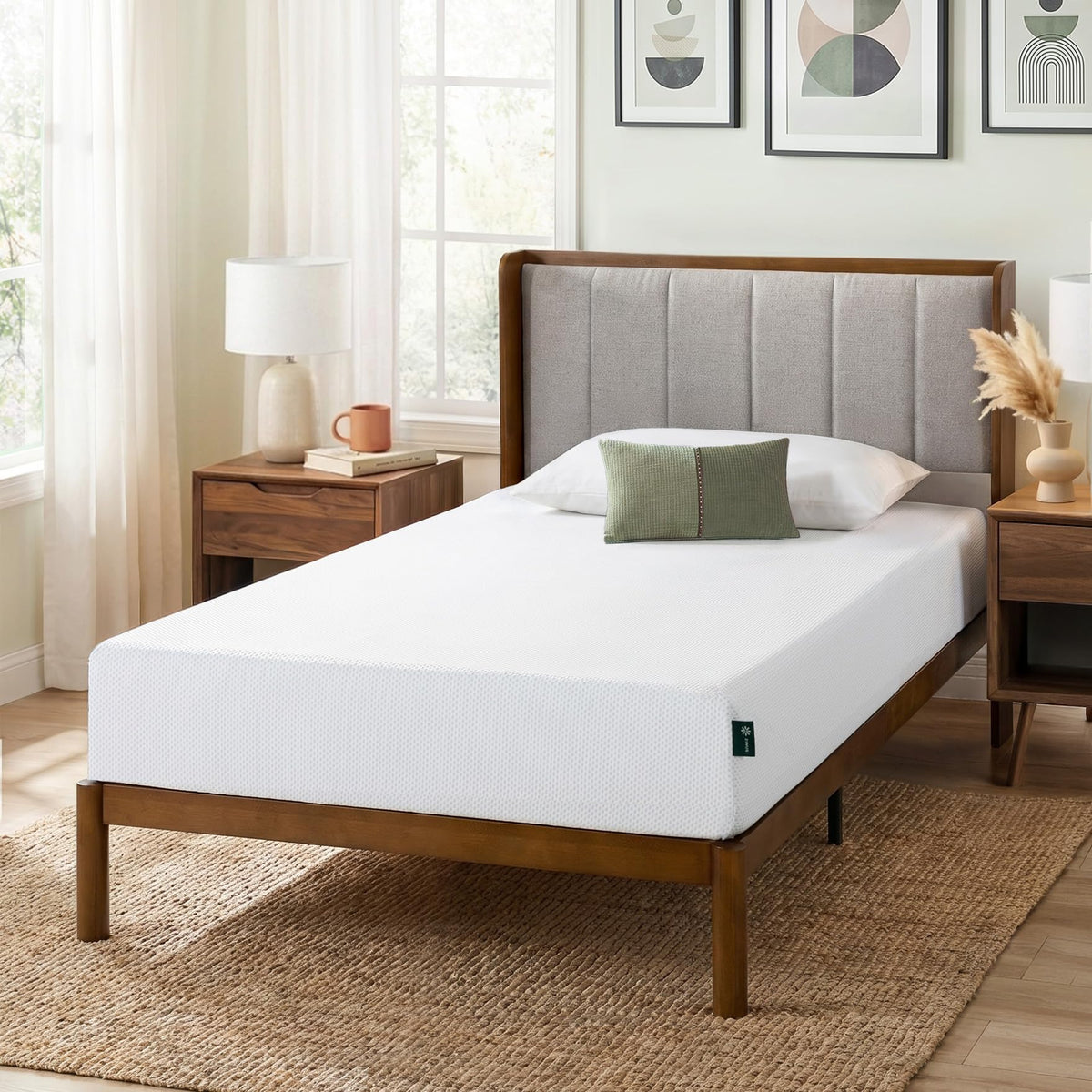 Zinus Green Tea Cooling Gel Memory Foam Mattress, Twin, 8 Inch
