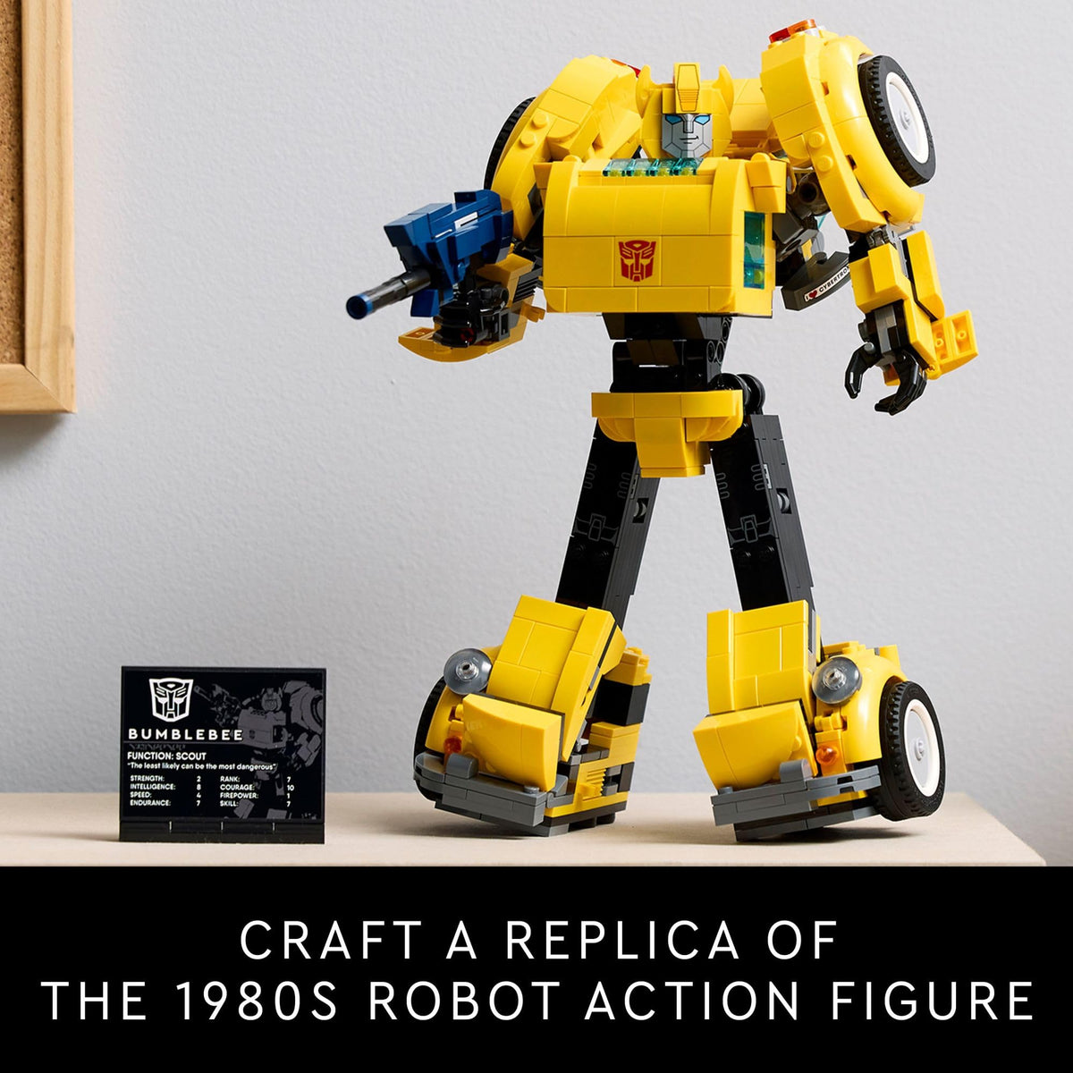 LEGO Icons Transformers Bumblebee Action Figure, 10338