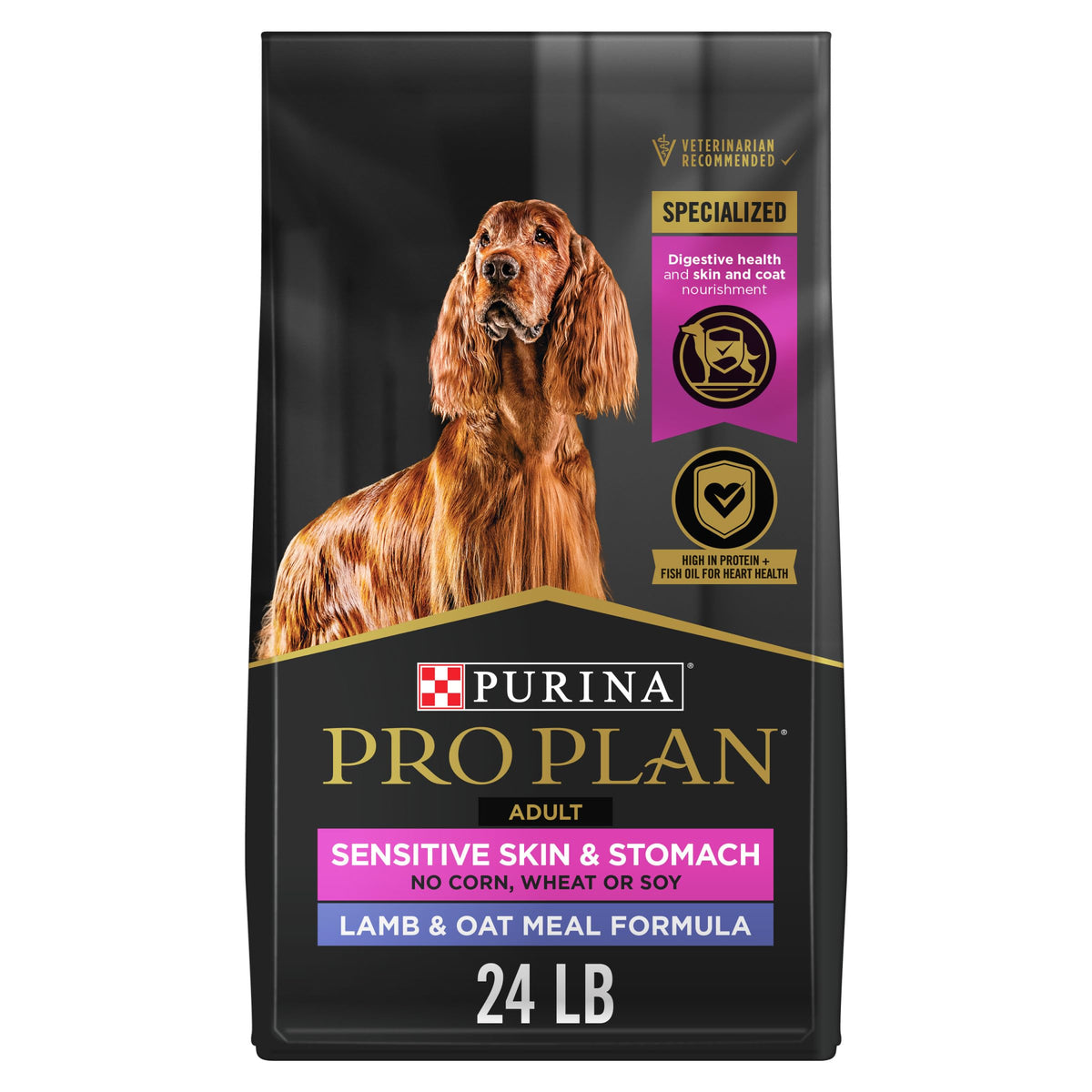 Purina Pro Plan Focus Adult Sensitive Skin & Stomach Dog Food, 24 lb