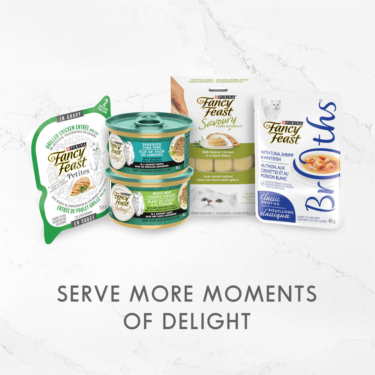 Fancy Feast Delights with Cheddar, Grilled Tuna & Cheddar, 24 x 85 g