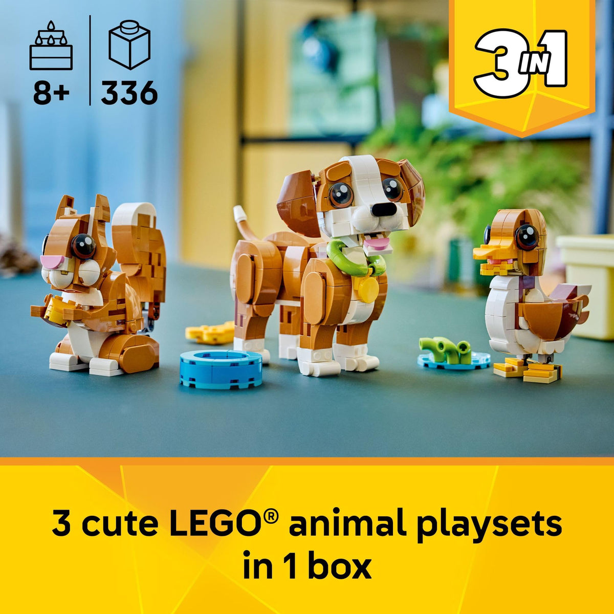 LEGO Creator 3 in 1 Cute Animals Playful Puppy Dog Set 31382