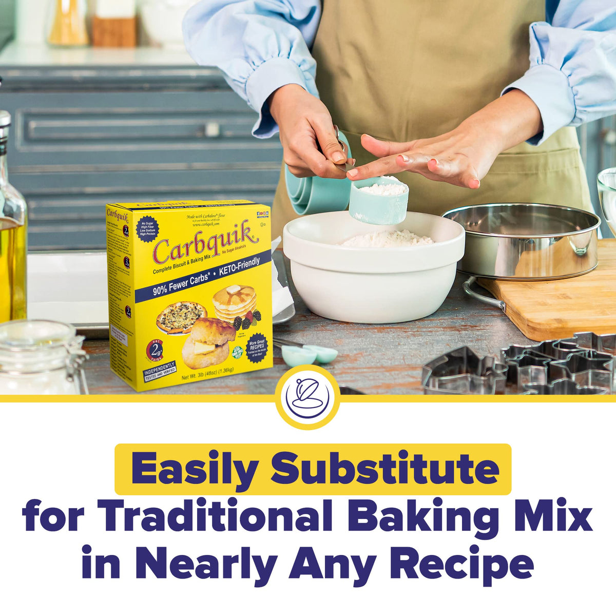 Carbquik Baking Mix, 3 lb (48 oz)