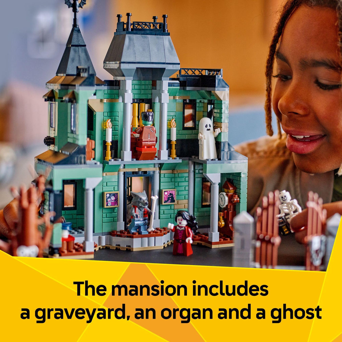 LEGO Creator 3 in 1 Haunted Mansion Building Toy, Ages 9+, 31167