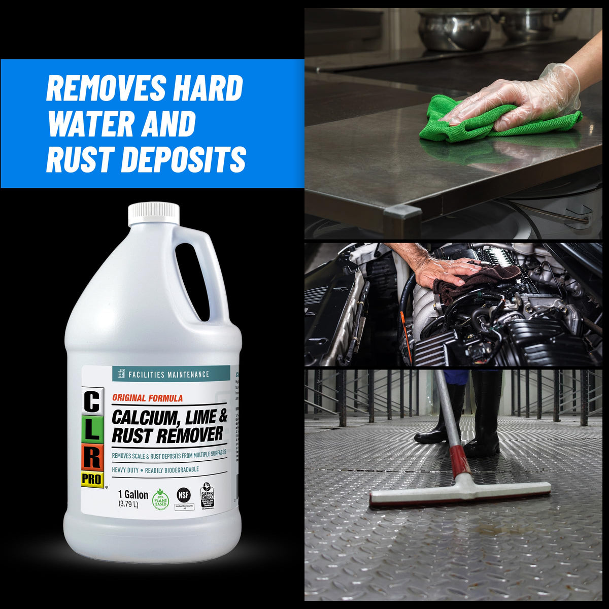 CLR Pro CL-4PRO Calcium, Lime and Rust Remover, 1 Gallon