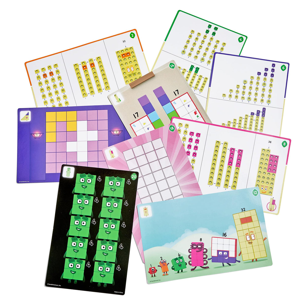 hand2mind Numberblocks 31-40 MathLink Cubes Activity Set