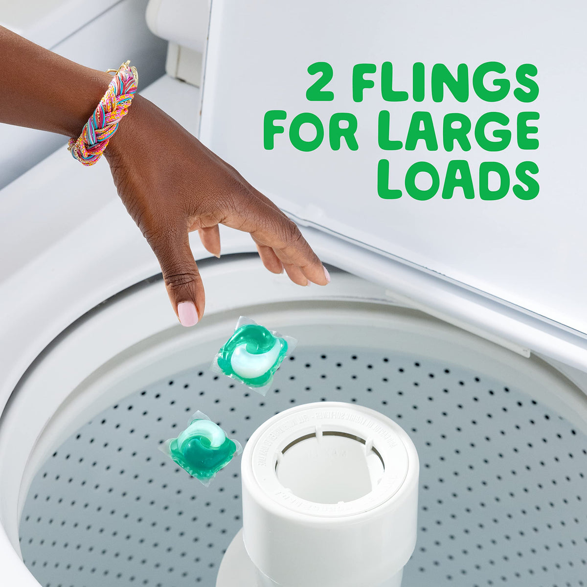 Gain Flings Laundry Detergent Pacs, Super Fresh Blast, 76 Count