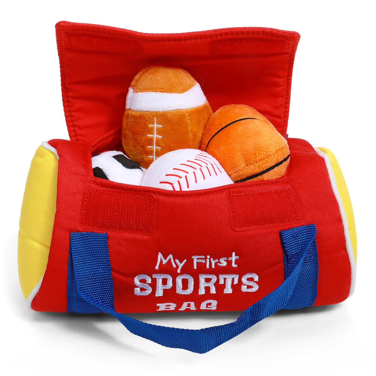 Baby GUND My First Sports Bag Plush Playset, 5 Piece, 8 in