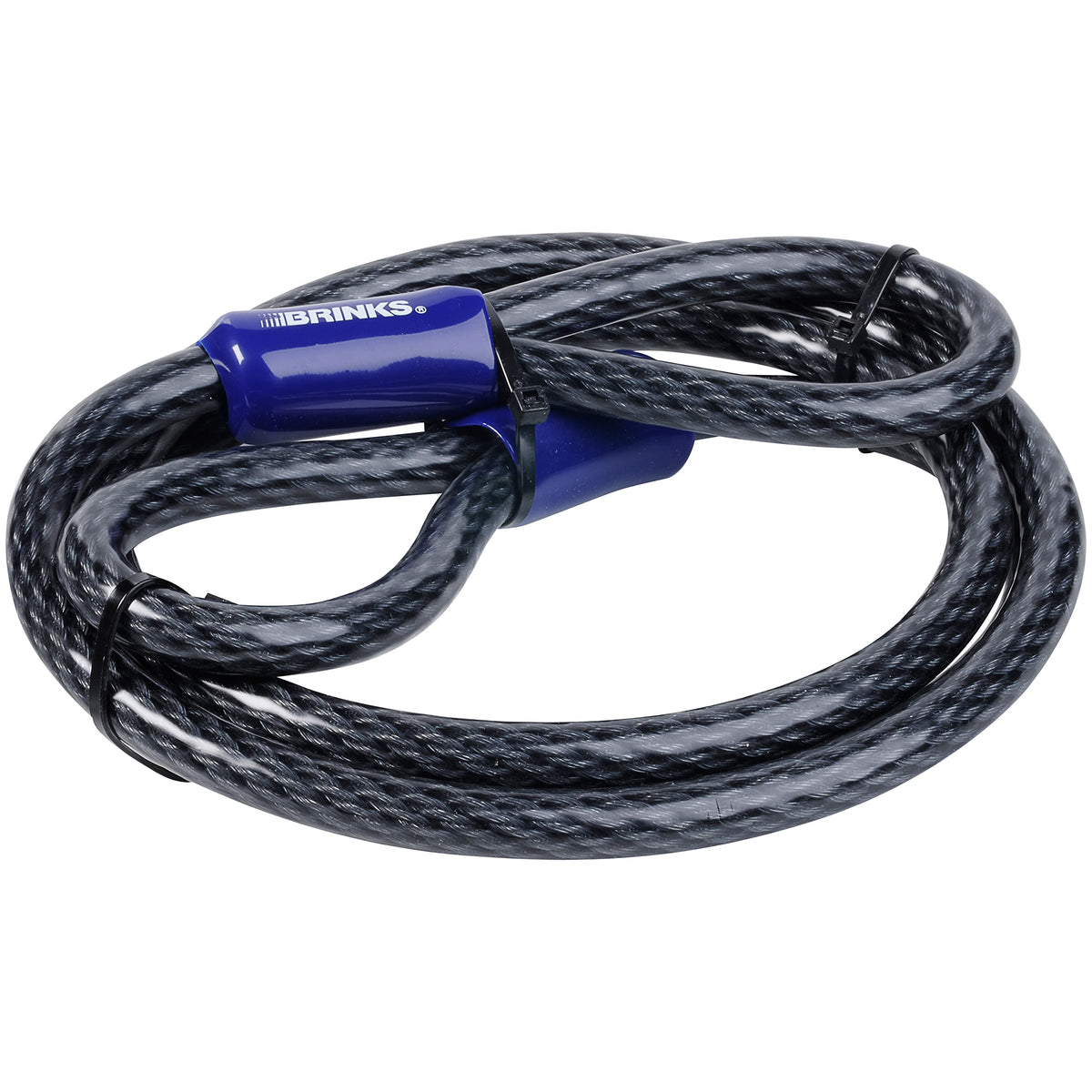 Brinks Commercial Steel Braided Loop Cable, 7 ft x 5/8 Inch