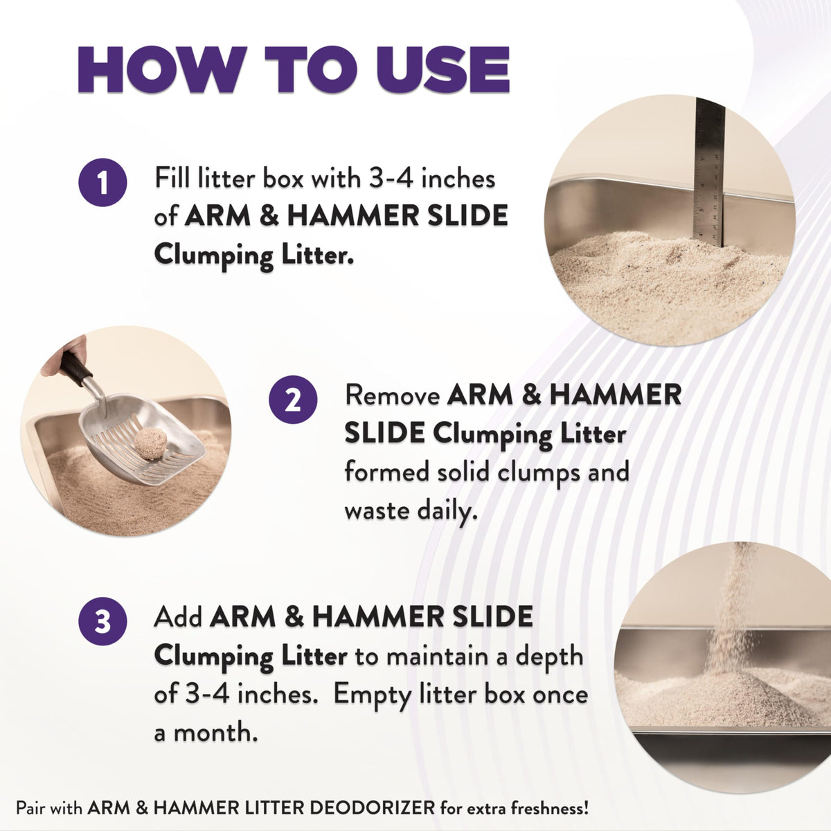 Arm & Hammer Slide Clumping Cat Litter, Multi-Cat, 12.7 kg