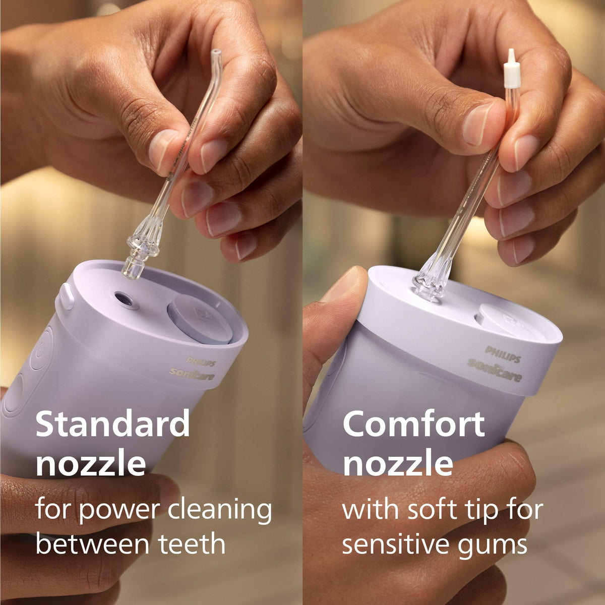 Philips Sonicare Compact Flosser 1000, Purple, HX3333/23