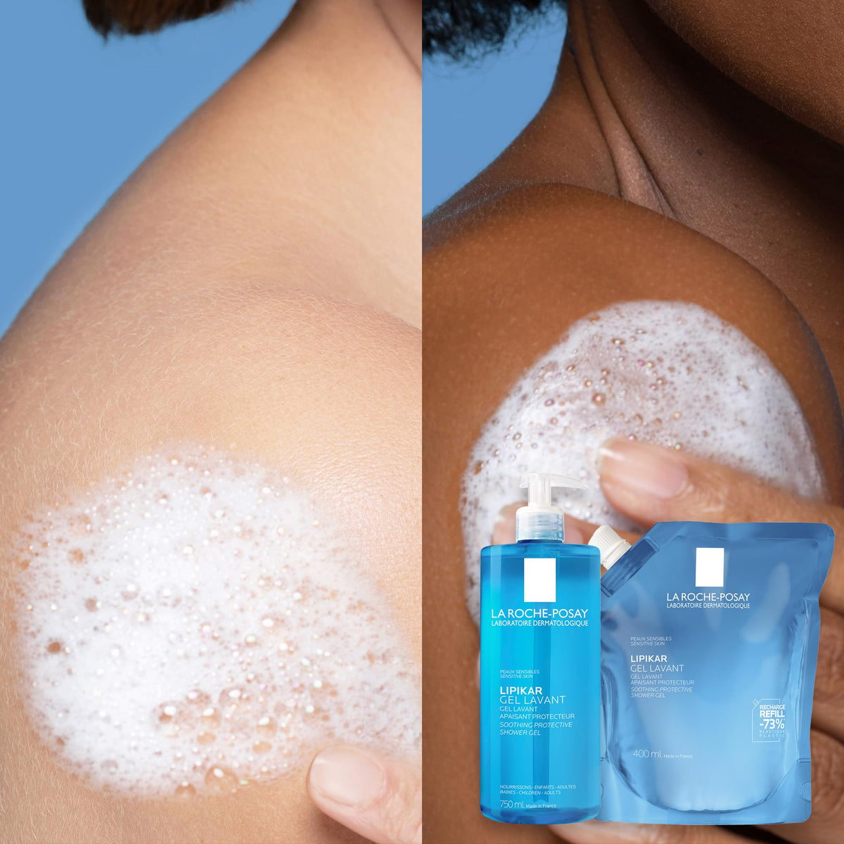La Roche-Posay Lipikar Cleansing Gel Body Wash Refill, 400 mL