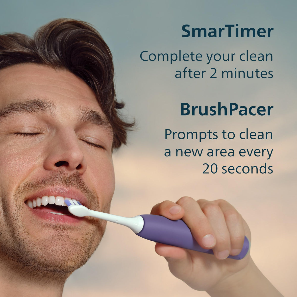 Philips Sonicare 6100 Rechargeable Electric Toothbrush, Plum