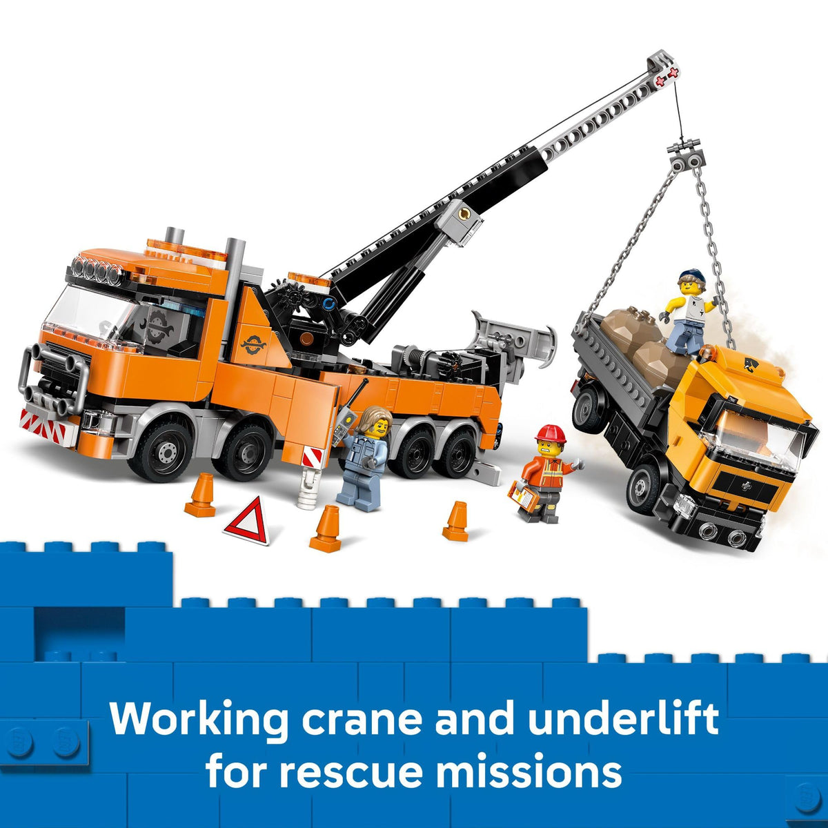 LEGO City Heavy-Duty Recovery Tow Truck with Crane Building Set, 60467
