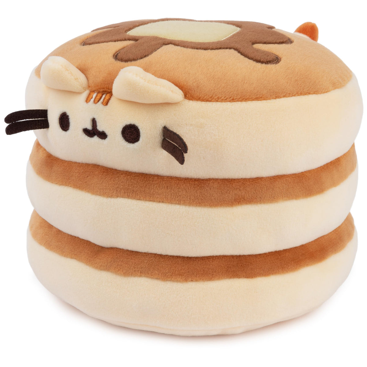 GUND Pusheen Pancake Squisheen Plush, Brown, 6 in