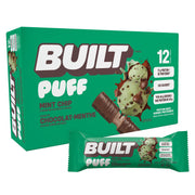 BUILT Puff Protein Bars, Mint Chip, 12 Count