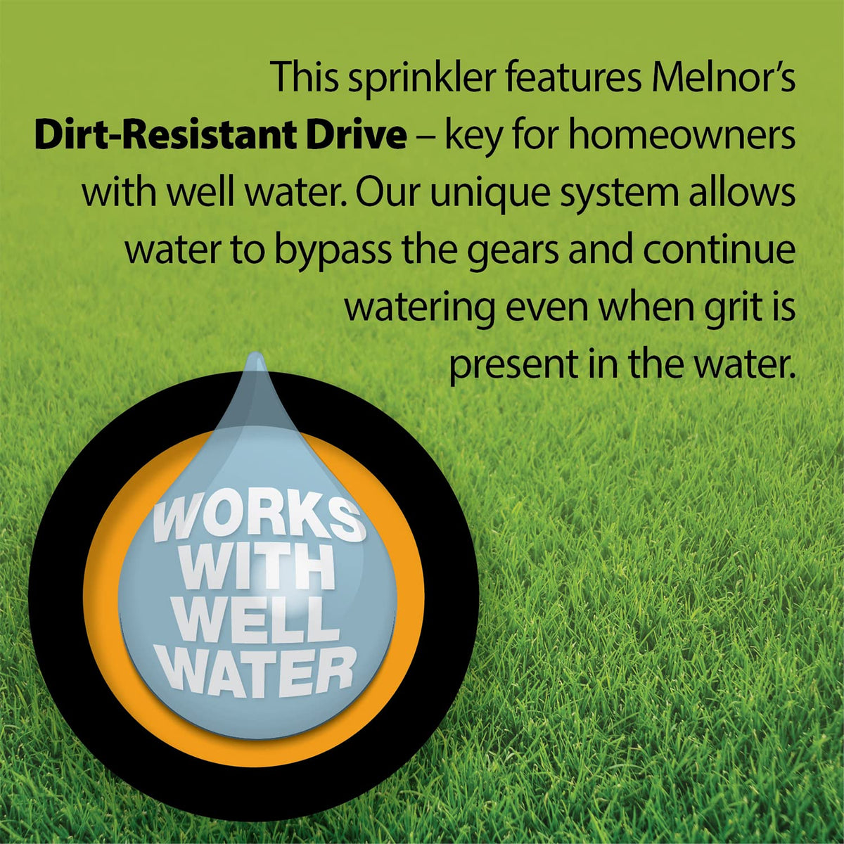 Melnor 65154AMZ XT Turbo Oscillating Sprinkler, 4,500 sq. ft.