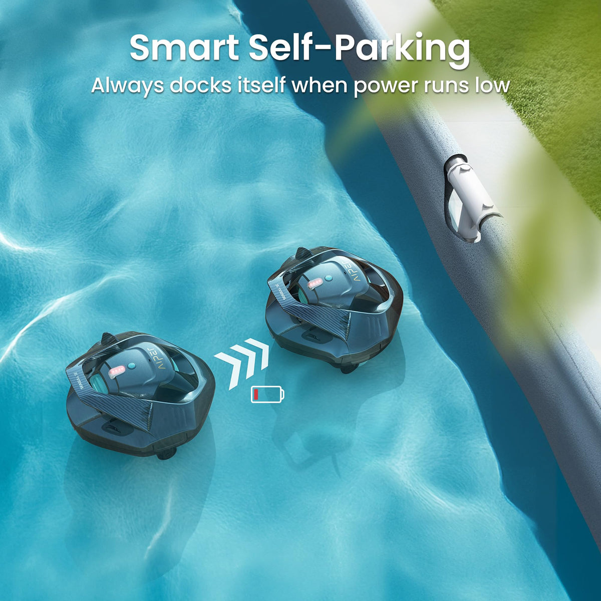 AIPER Seagull SE Cordless Robotic Pool Cleaner, Grey