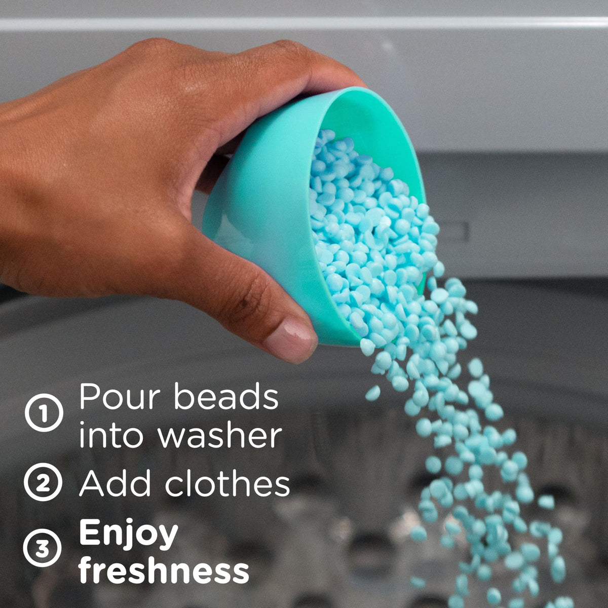 Downy In-Wash Laundry Scent Booster Beads, Cool Cotton, 24 oz