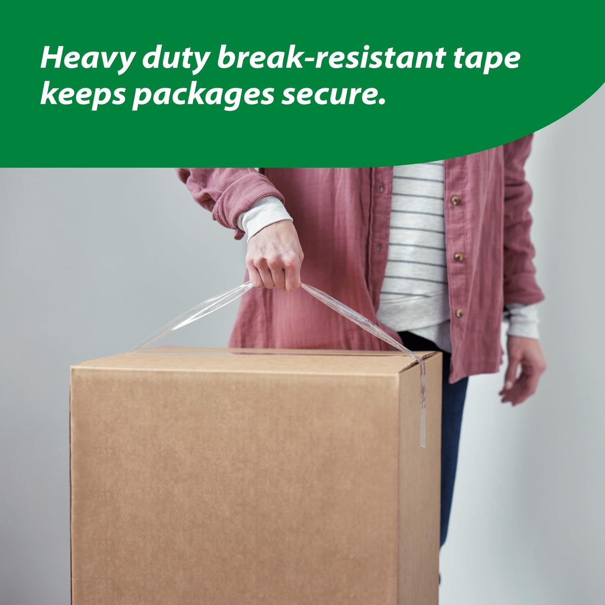 Duck Brand HD Clear Packaging Tape, 1.88-Inch x 54.6-Yard, 6-Pack