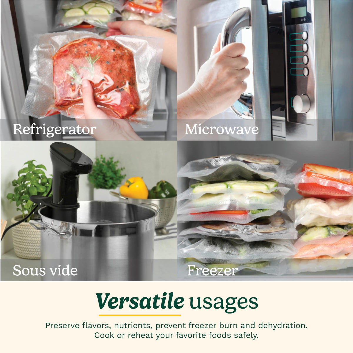 Cuisinart Universal Vacuum Sealer Bags, 2-Pack, 8" x 20ft., VSB-82C