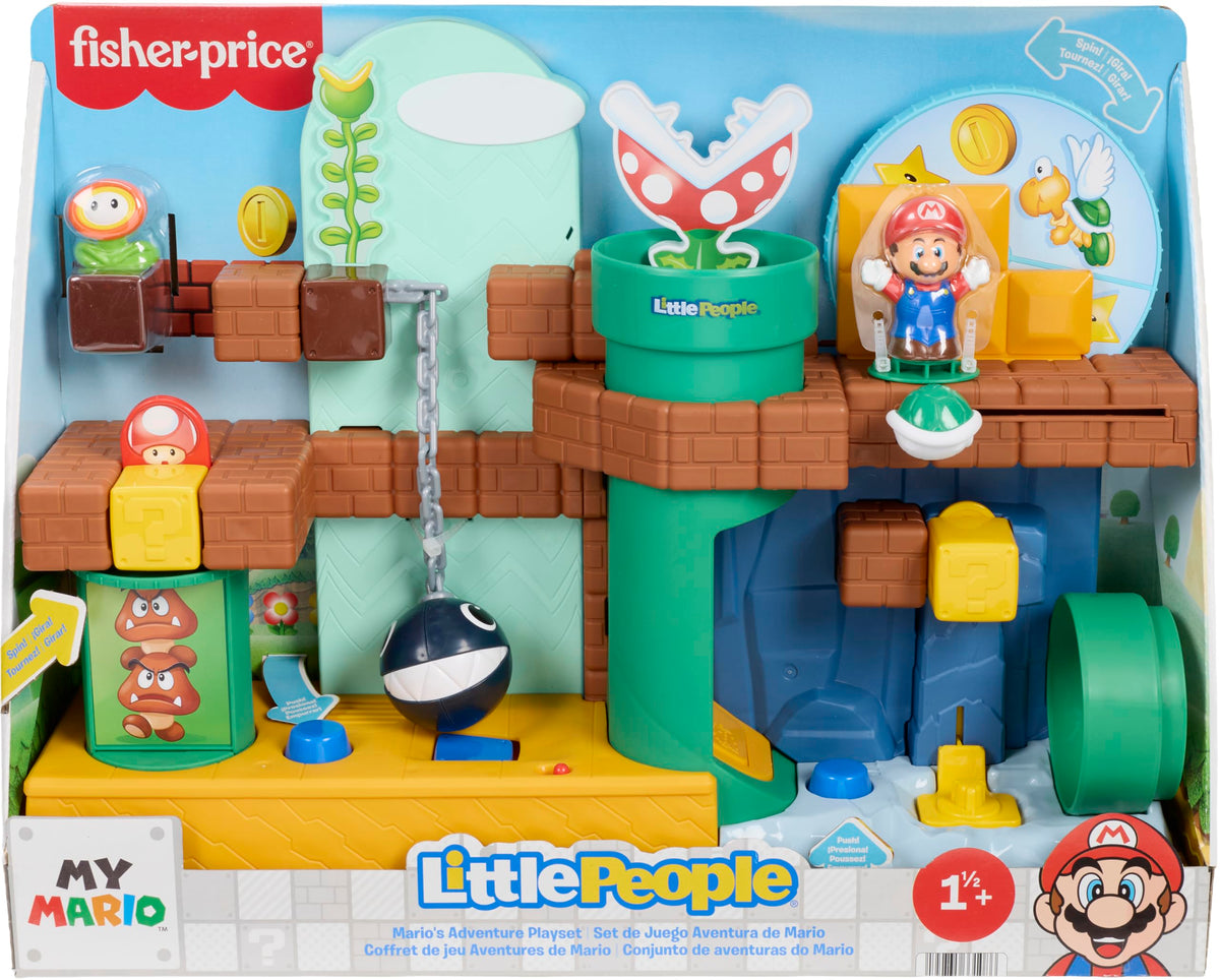 Fisher-Price Little People My Mario Adventure Playset, 18+ Months